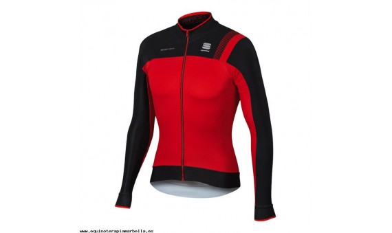 Maillot Sportful Bodyfit Pro Thermal manga larga rojo negro Maillot Sportful Bodyfit Pro Thermal manga larga rojo negro
